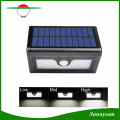 Nuevo 50 LED luces solares impermeable LED jardín exterior patio luz de calle PIR sensor de movimiento panel solar lámpara de pared con batería reemplazable